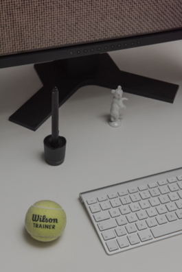  Close up of Tobias Kappel's working station at his Studio in Berlin