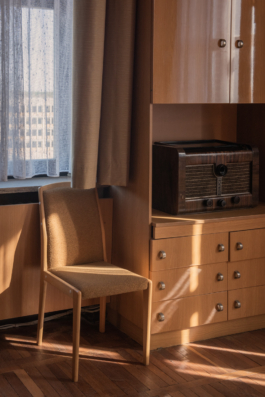 Intendant's room with furniture and devices from the 60's at Funkhaus Berlin