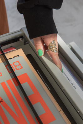  Archive of poster designs at Bank TM's Studio in Berlin Kreuzberg